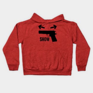 Gun Show Body Building Kids Hoodie